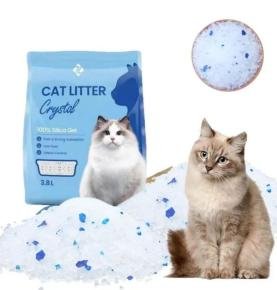 Non Clumping Crystal Cat Litter Filler Silica Gel Sand